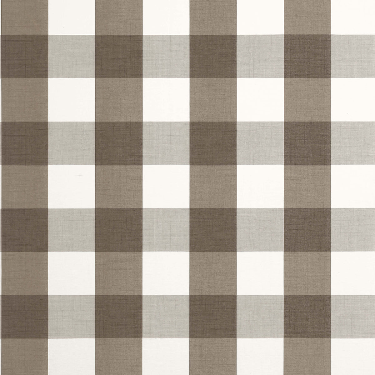 Thibaut Stripes & Checks Resource Buffalo Check Wallpaper - Brown
