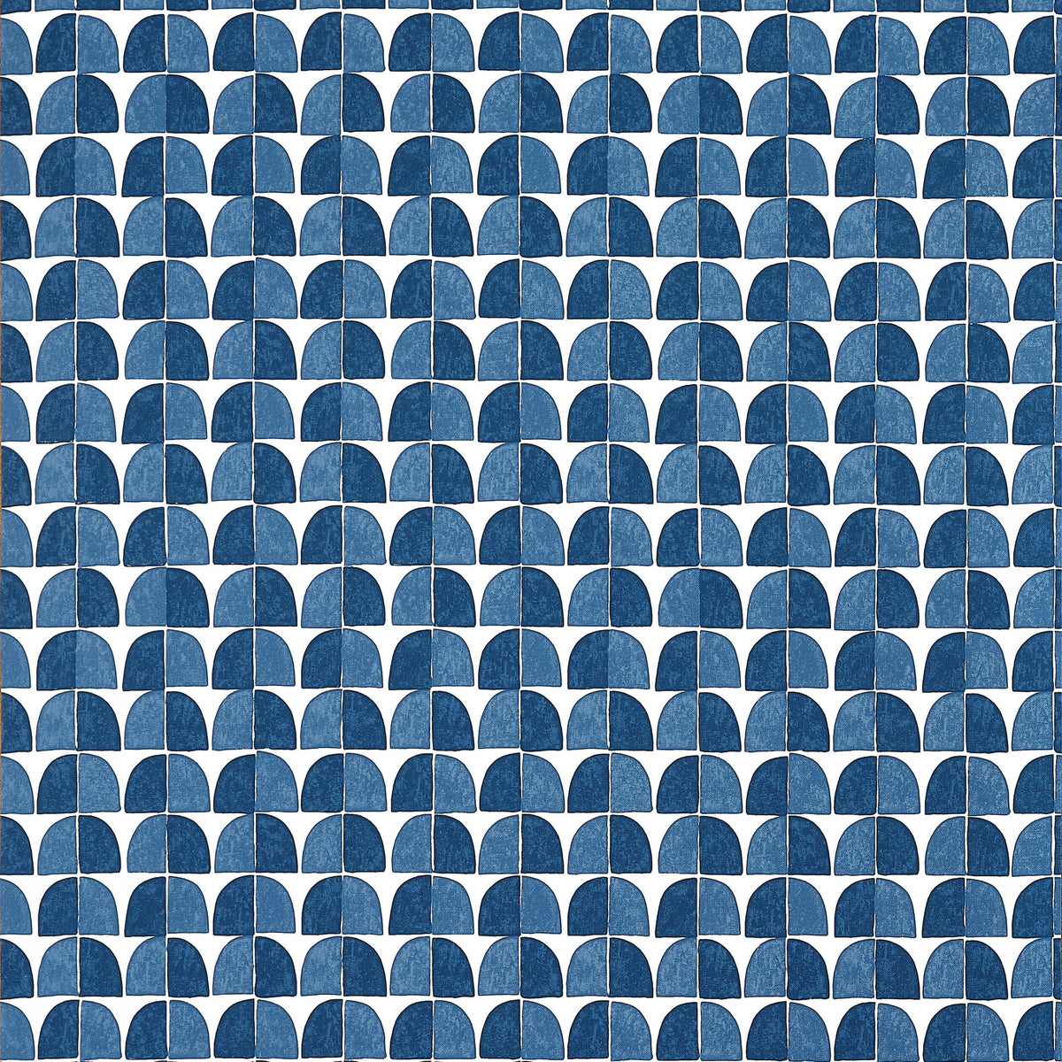 Thibaut Wanderlust Solsbury Wallpaper - Navy Blue