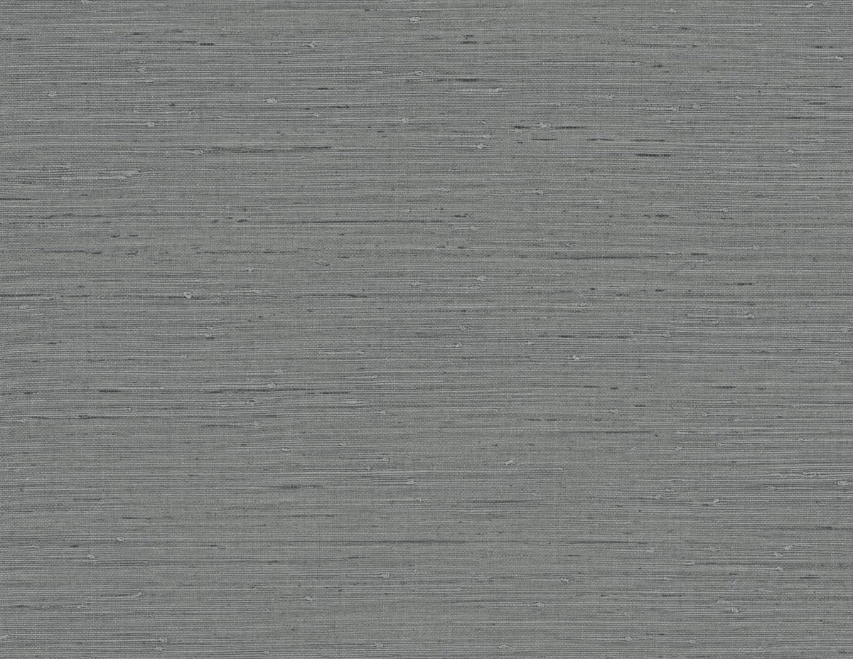 Seabrook Even More Textures Seahaven Rushcloth Wallpaper Sample - Slate