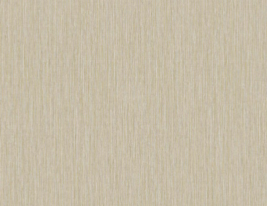Seabrook Even More Textures Vertical Stria Wallpaper - Sandstone & Metallic Gold