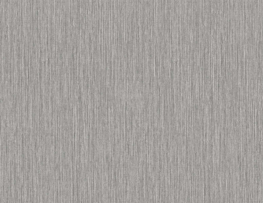 Seabrook Even More Textures Vertical Stria Wallpaper - Metallic Silver