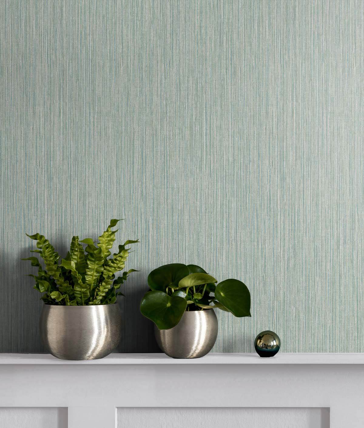 Seabrook Even More Textures Vertical Stria Wallpaper Sample - Seaglass