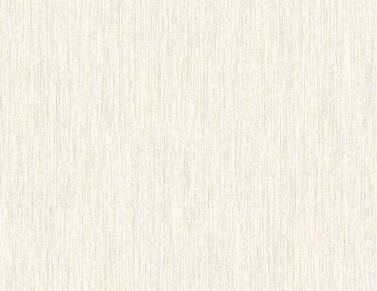 Seabrook Even More Textures Vertical Stria Wallpaper Sample - Ivory & Metallic Champagne