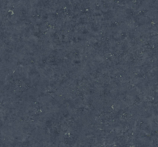 Seabrook Even More Textures Cement Faux Wallpaper - Storm Blue & Metallic Graphite
