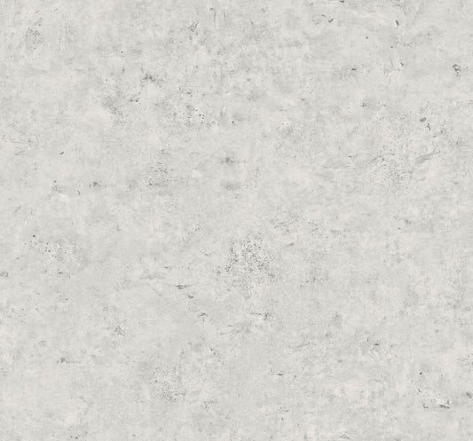 Seabrook Even More Textures Cement Faux Wallpaper - Arctic Grey & Metallic Silver