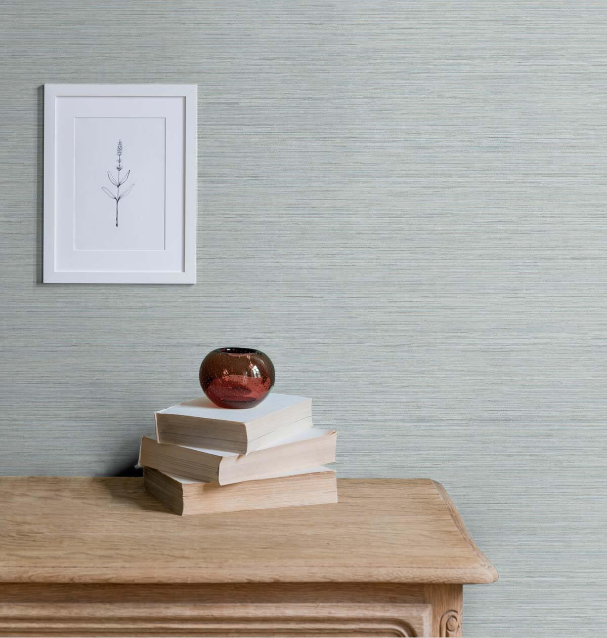 Seabrook Even More Textures Silk Wallpaper Sample - Beryl Blue