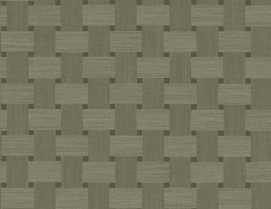 Seabrook Even More Textures Basketweave Wallpaper - Raw Umber