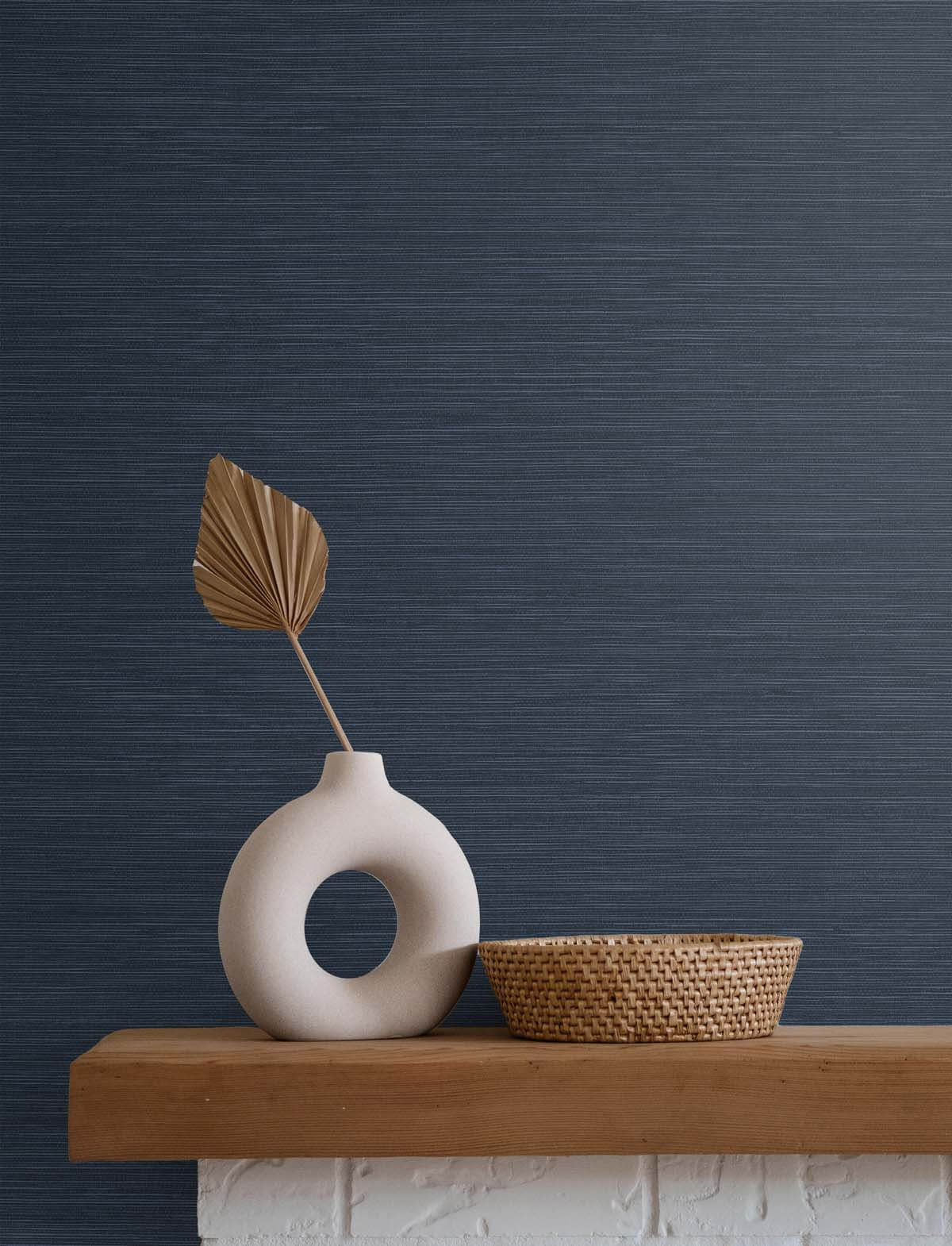 Seabrook Even More Textures Seawave Sisal Wallpaper - Caspian