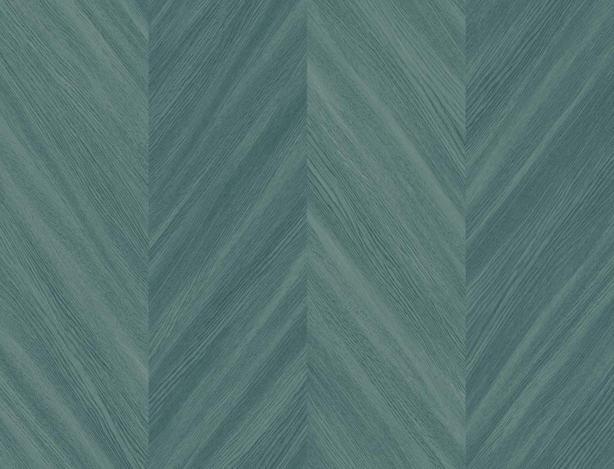 Seabrook Even More Textures Chevron Wood Wallpaper Sample - Wintergreen