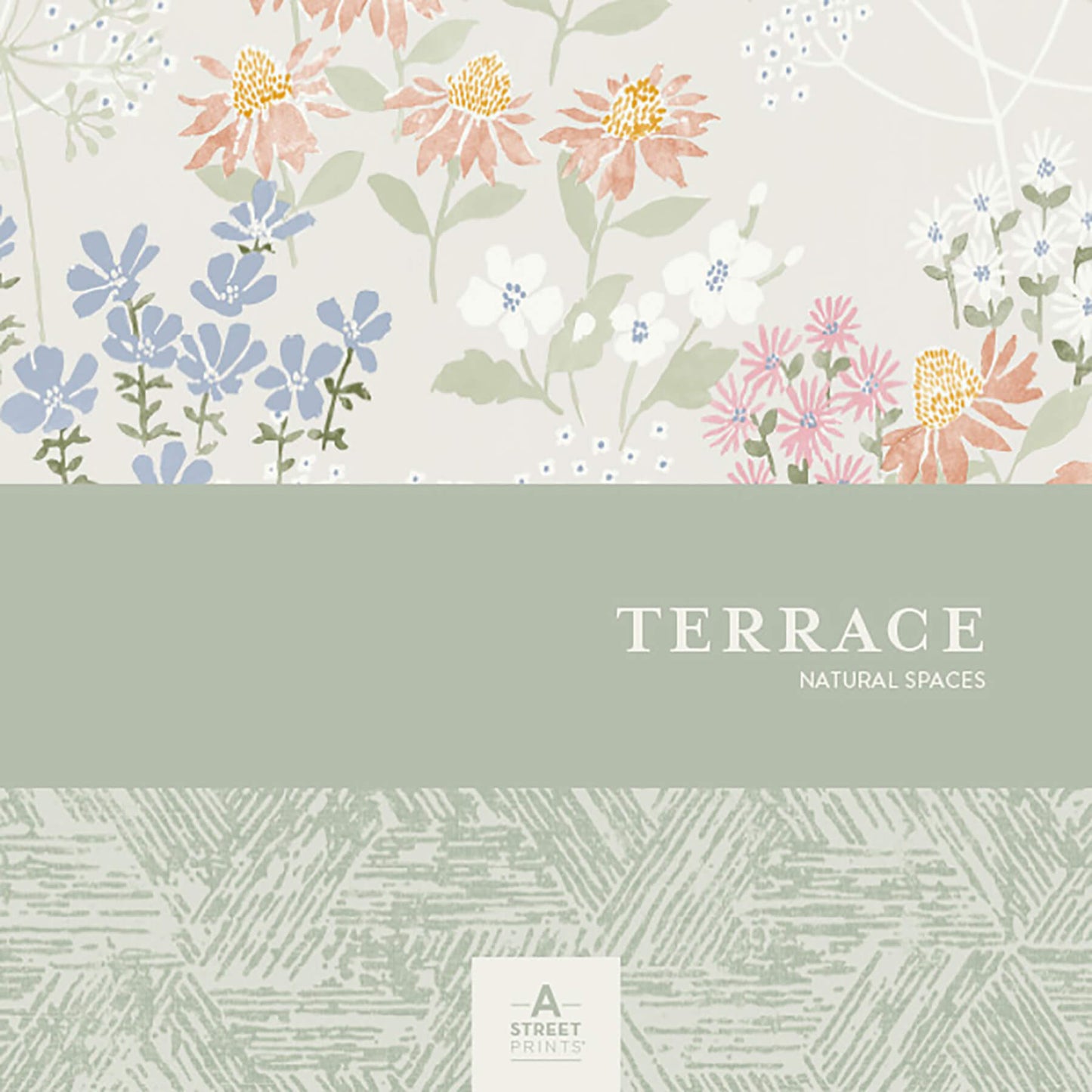 A-Street Prints Terrace Retreat Wallpaper - Grey
