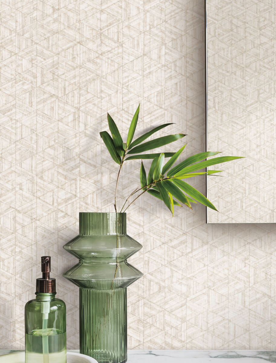 York Urban Digest Rune Wallpaper - Basswood