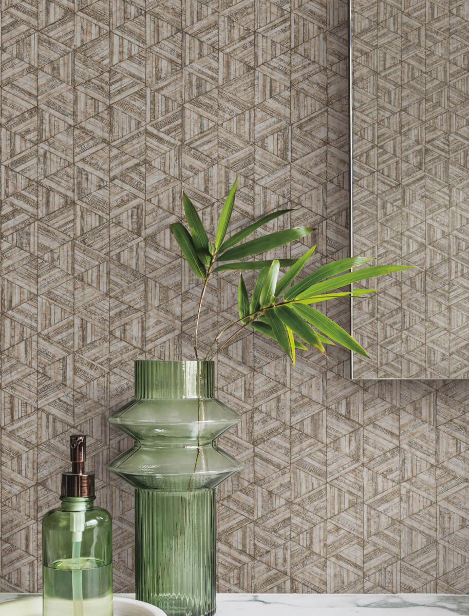 York Urban Digest Rune Wallpaper - Tortoiseshell