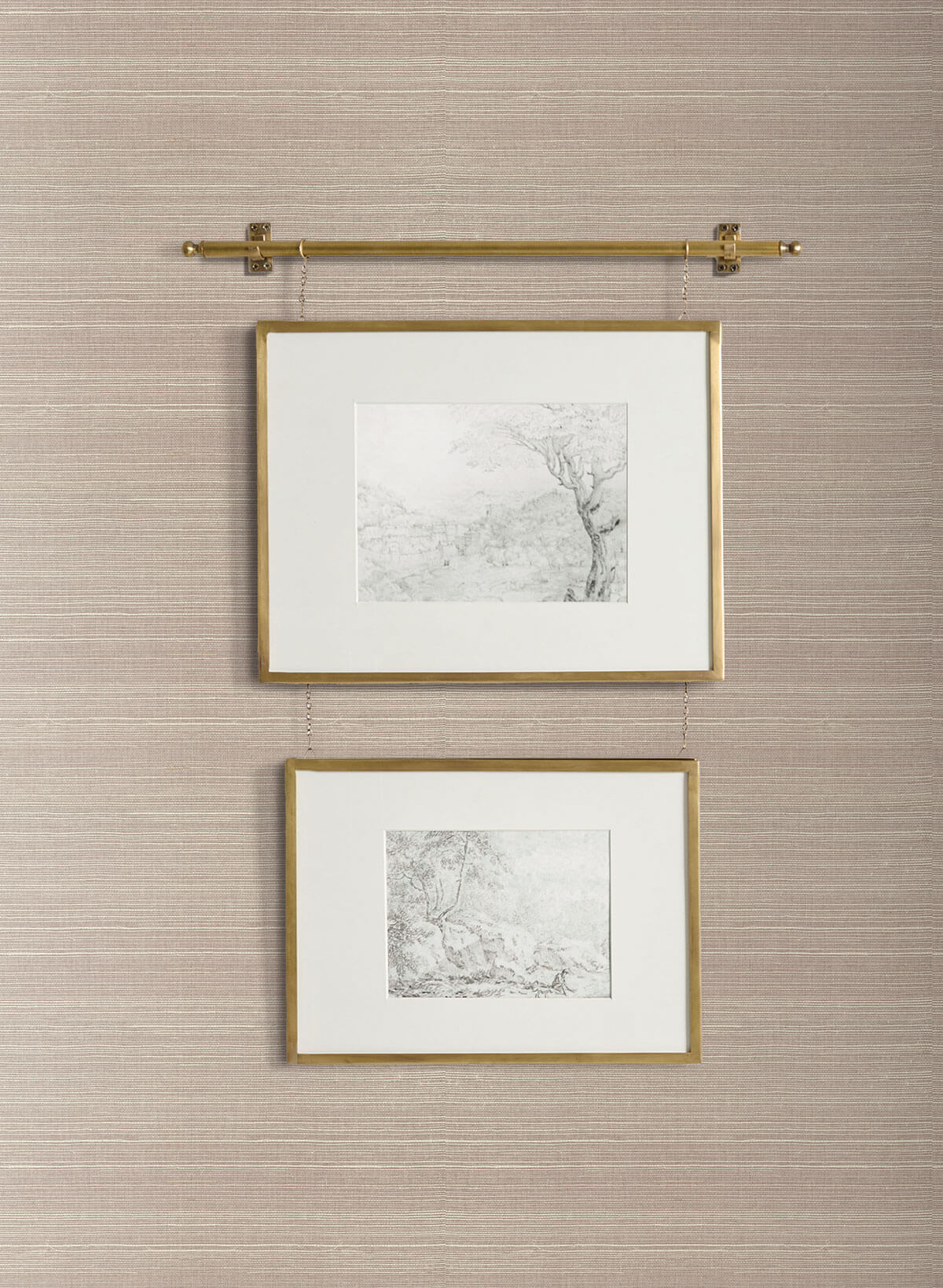 York Magnolia Home Grasscloth Wallpaper Sample - Neutral