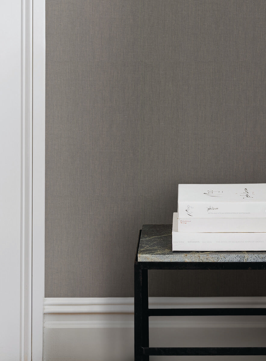Magnolia Home Crosshatch String Wallpaper - Dark Grey