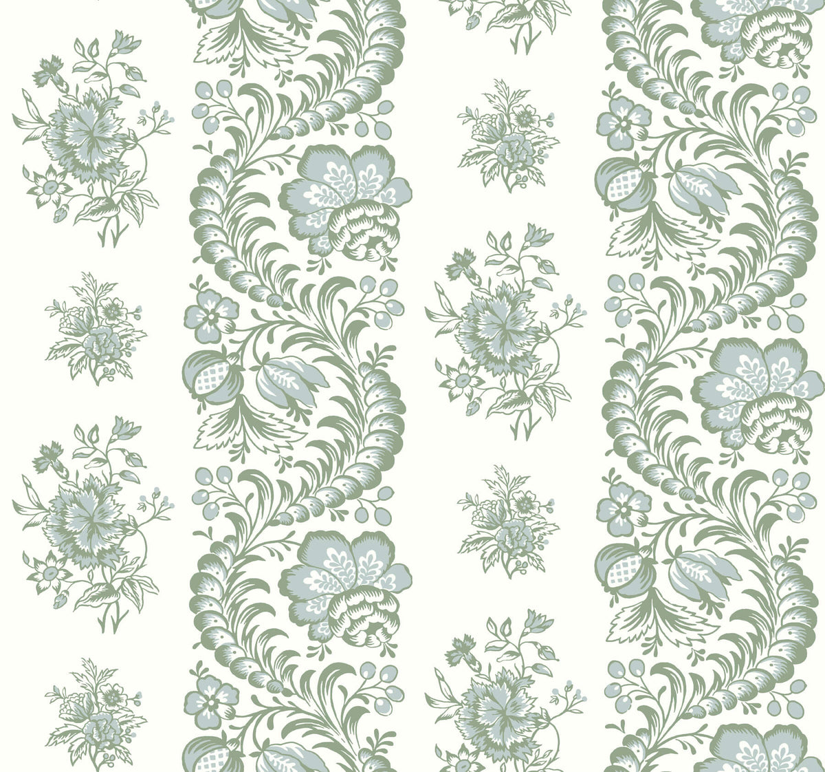 Antonina Vella Jardin Beaumont Wallpaper Sample - Green
