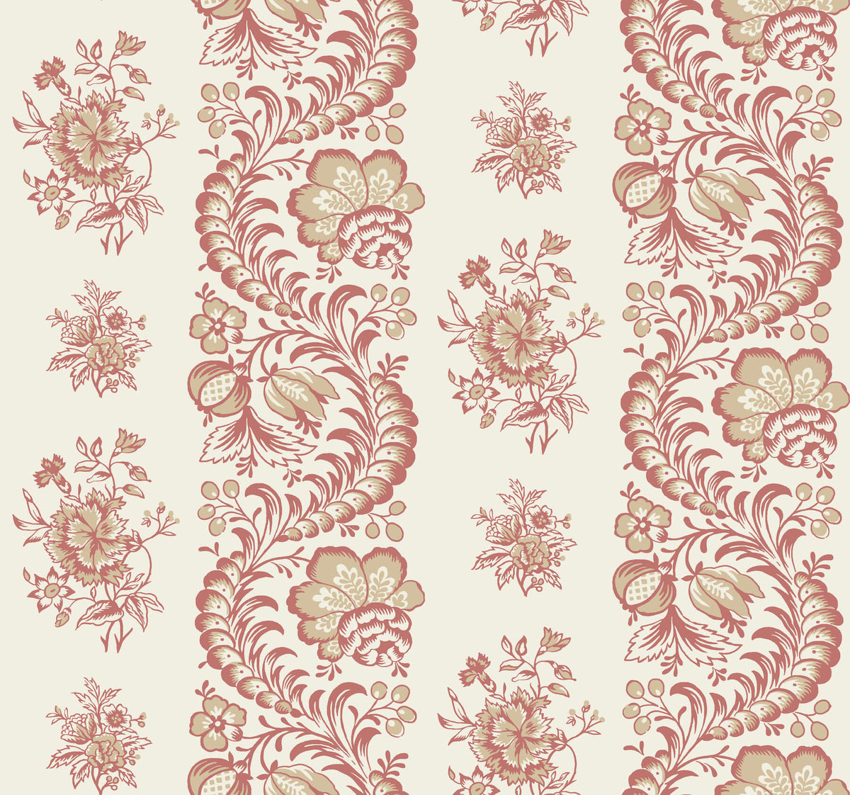 Antonina Vella Jardin Beaumont Wallpaper Sample - Ginger