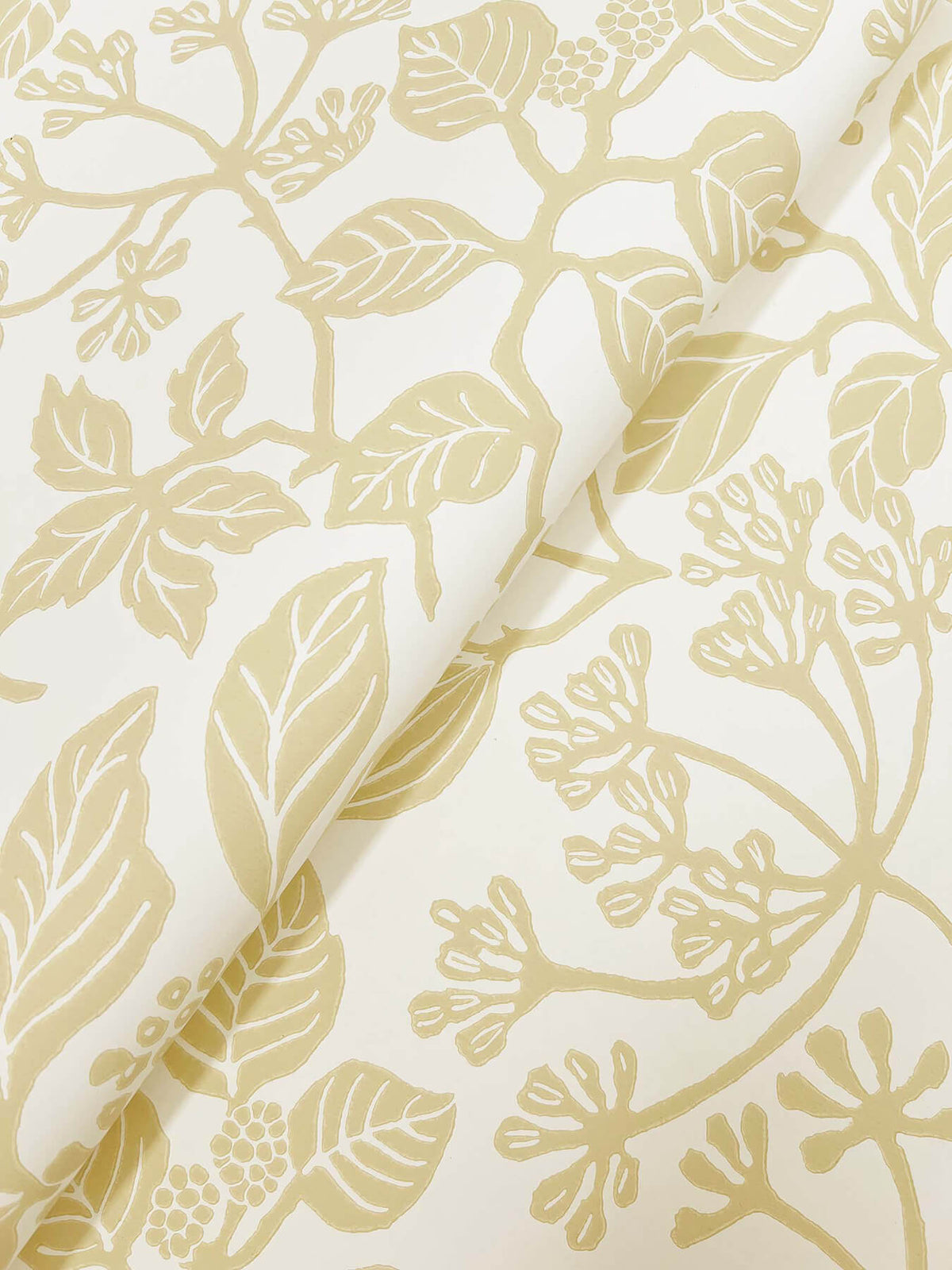 Antonina Vella Jardin Rowen Wallpaper Sample - Saffron