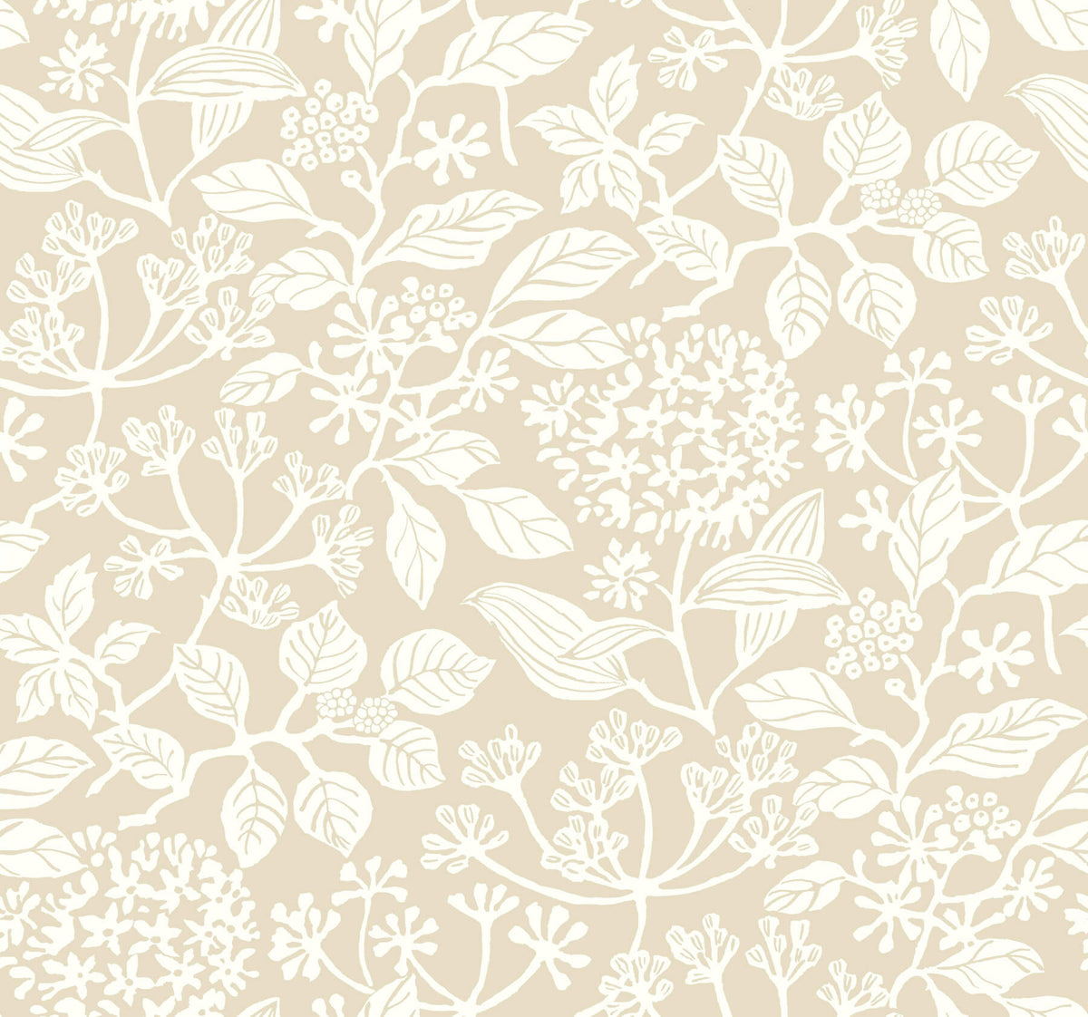 Antonina Vella Jardin Rowen Wallpaper Sample - Beige