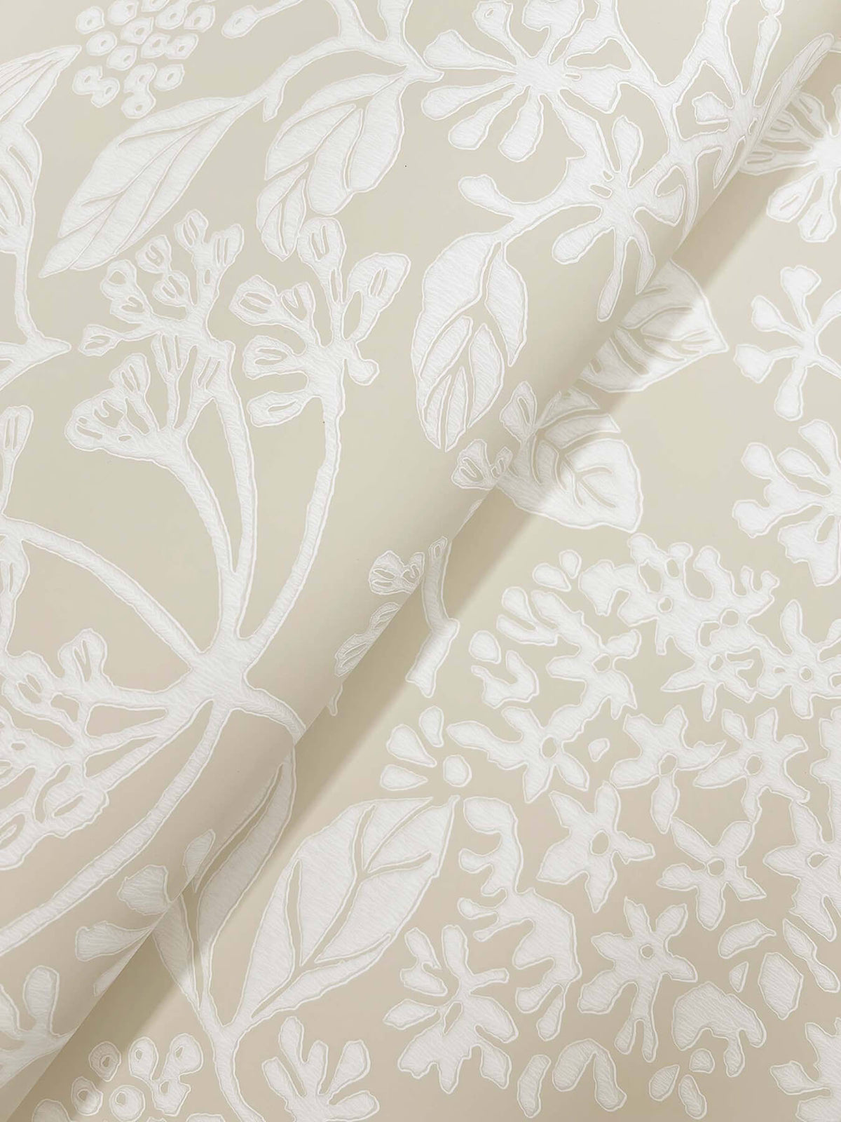 Antonina Vella Jardin Rowen Wallpaper Sample - Beige