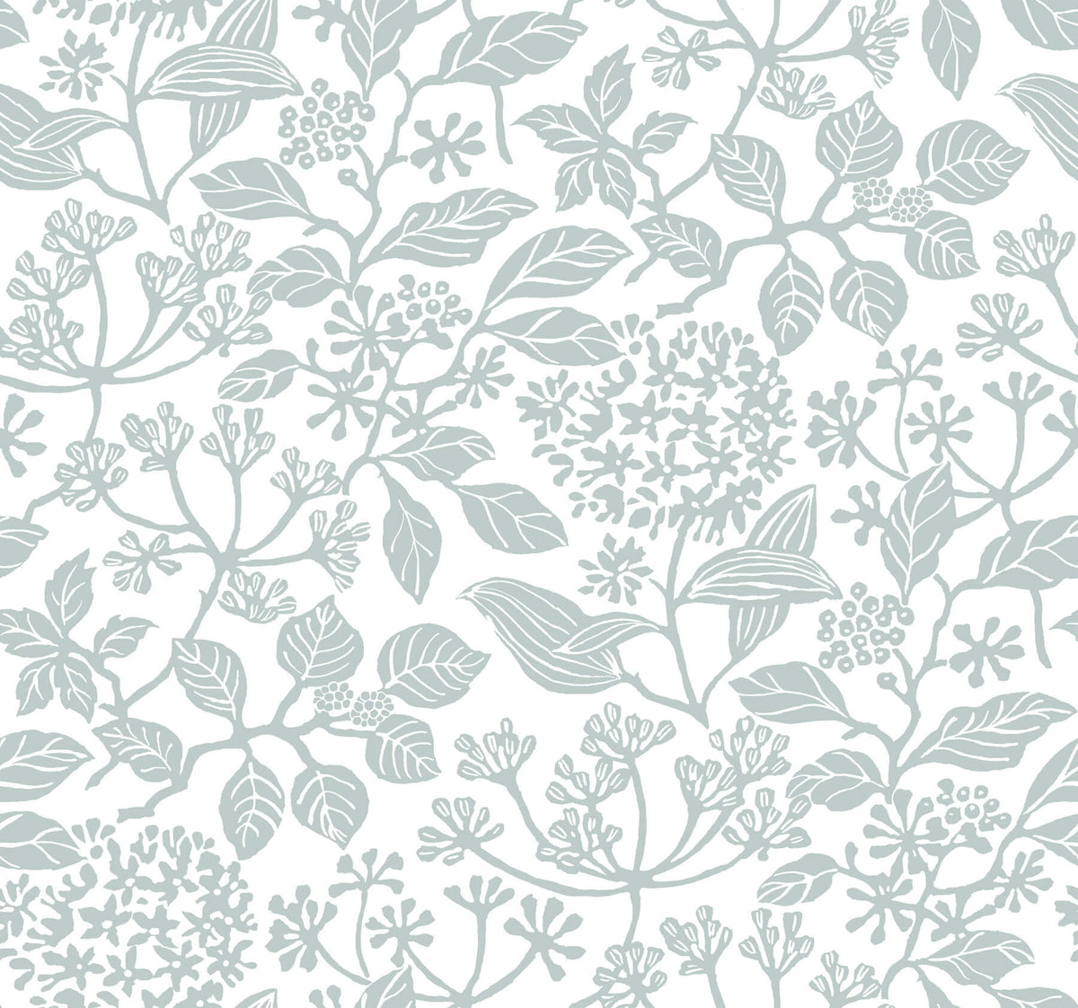 Antonina Vella Jardin Rowen Wallpaper Sample - Pale Blue