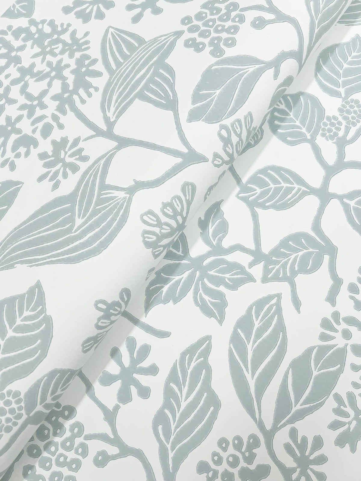 Antonina Vella Jardin Rowen Wallpaper Sample - Pale Blue