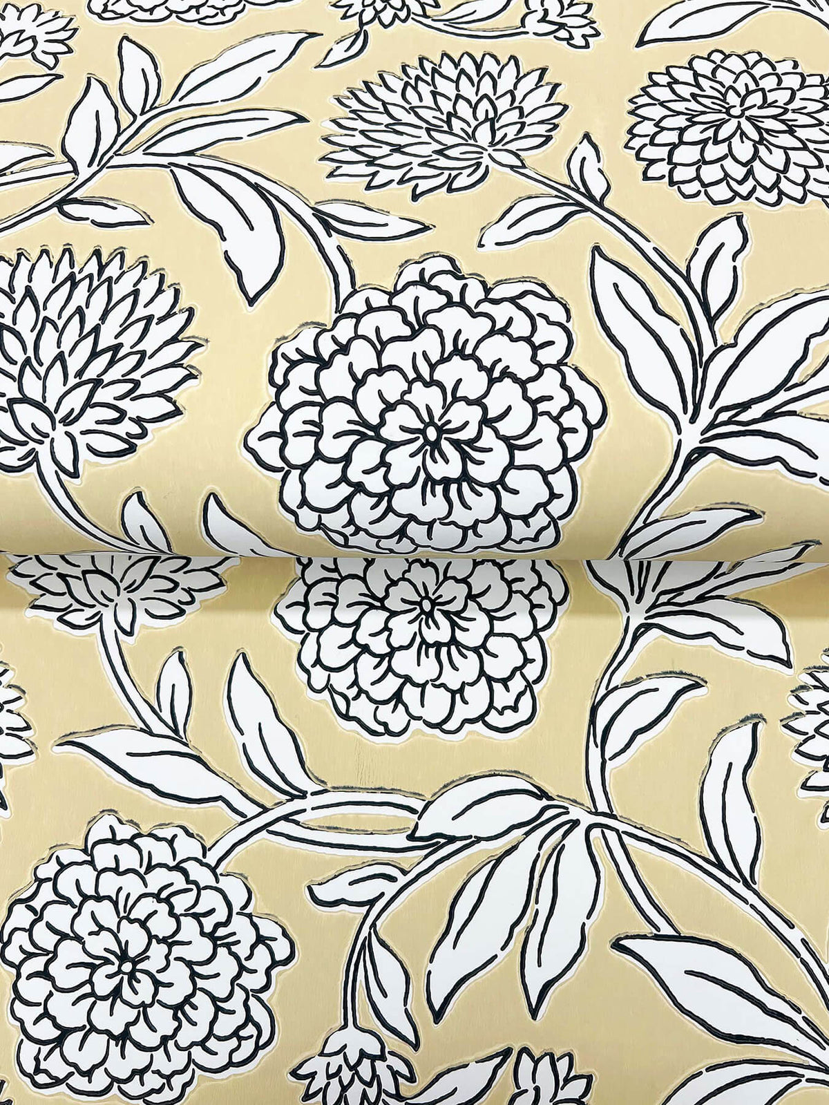 Antonina Vella Jardin Chatsworth Garden Wallpaper Sample - Saffron