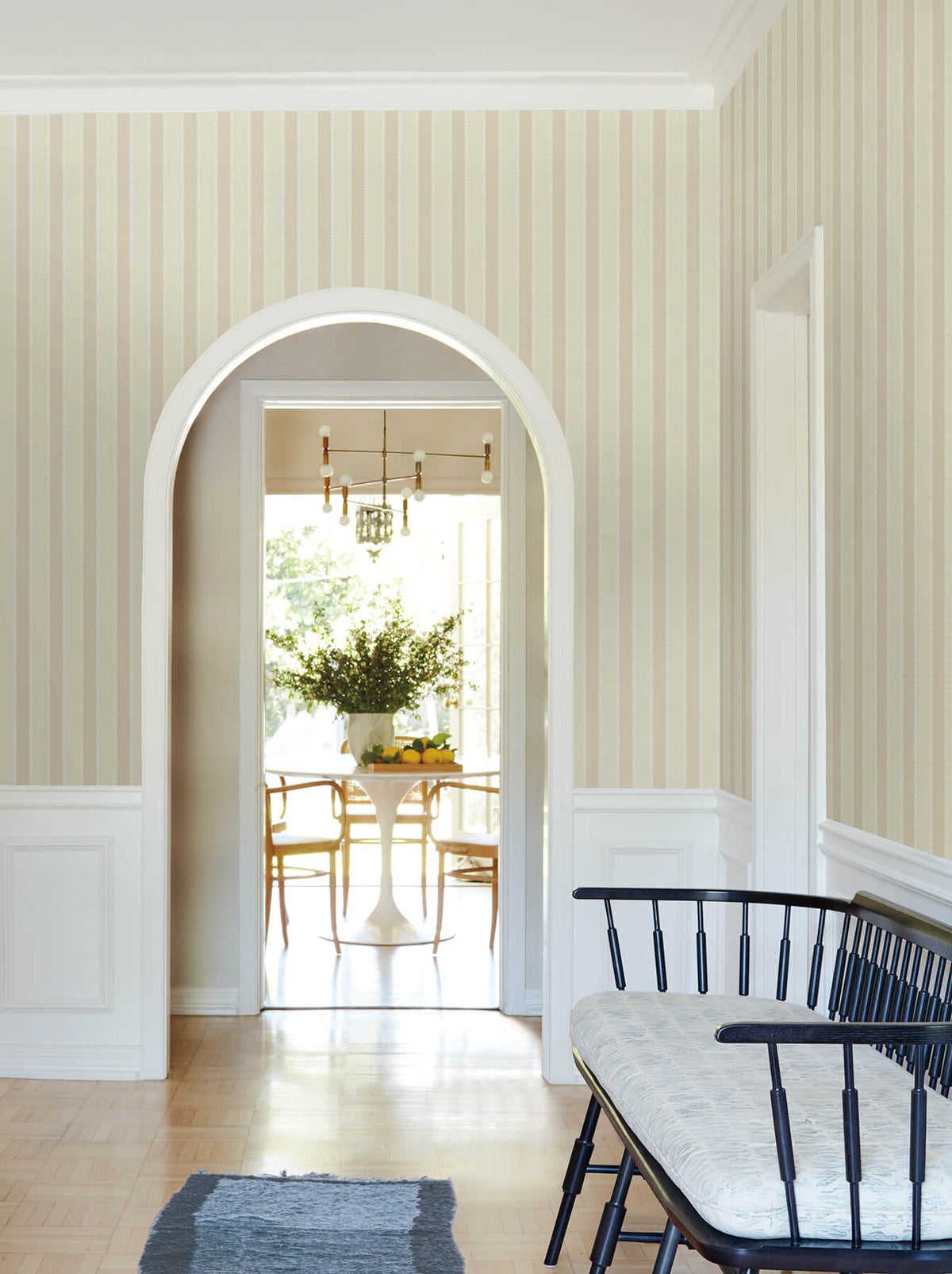 Antonina Vella Jardin Tilford Wallpaper Sample - Beige