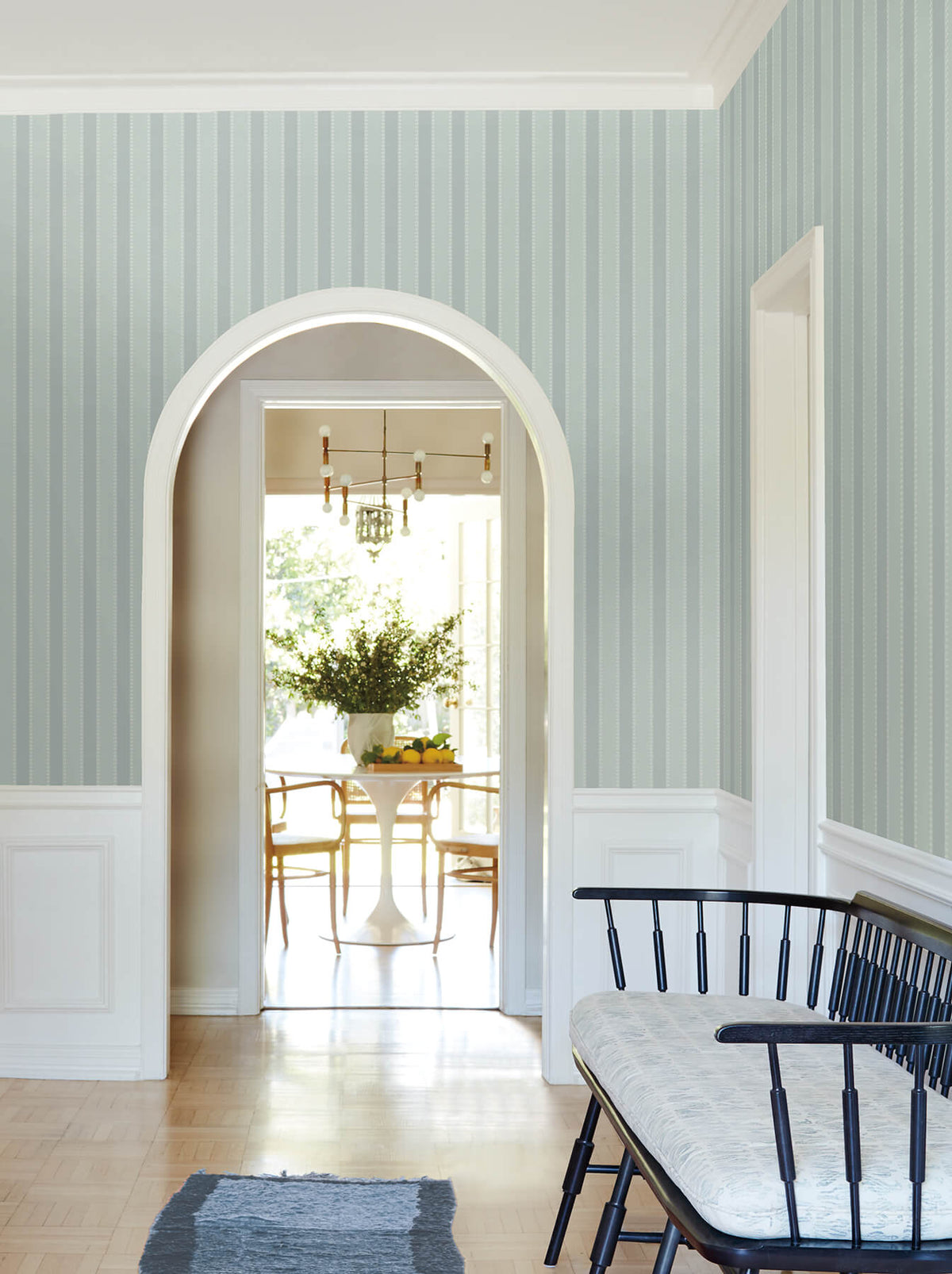 Antonina Vella Jardin Tilford Wallpaper Sample - Harbor