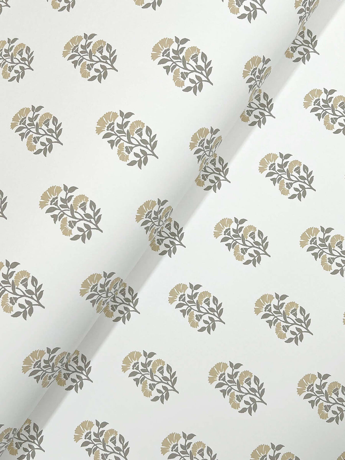 Antonina Vella Jardin Sylvie Wallpaper Sample - Beige & Taupe