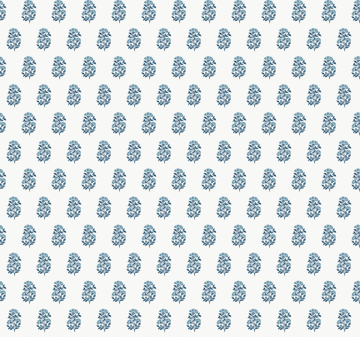 Antonina Vella Jardin Sylvie Wallpaper Sample - Indigo