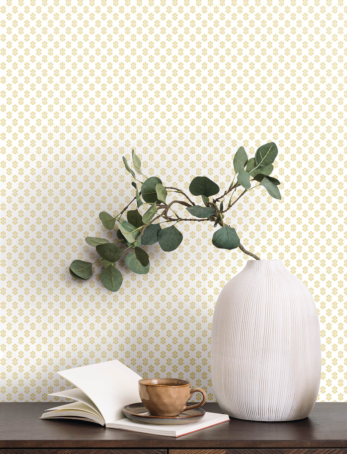 Antonina Vella Jardin Brioni Wallpaper Sample - Butter