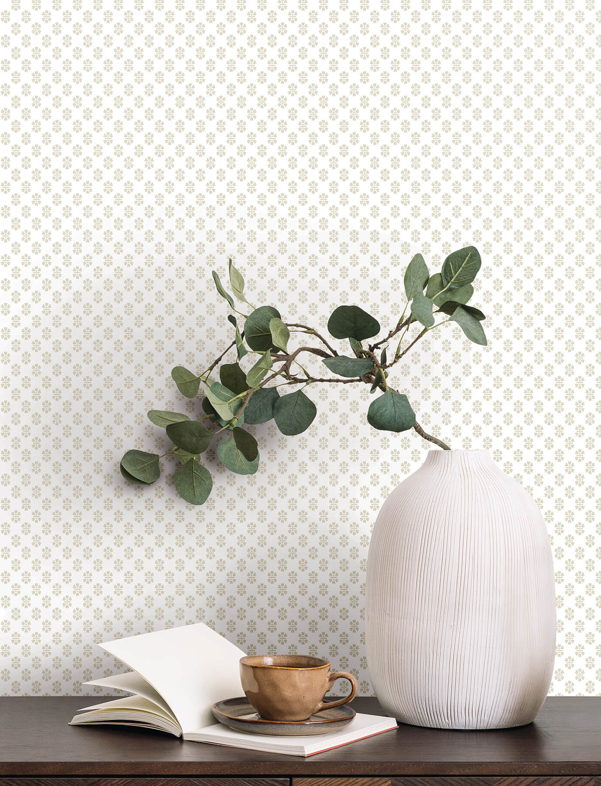 Antonina Vella Jardin Brioni Wallpaper Sample - Beige