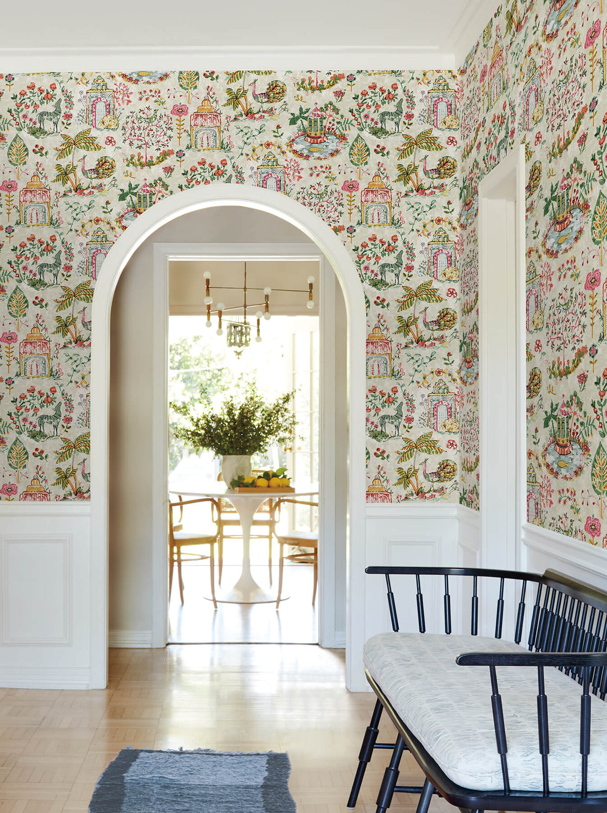 Antonina Vella Jardin Parc Wallpaper - Berry