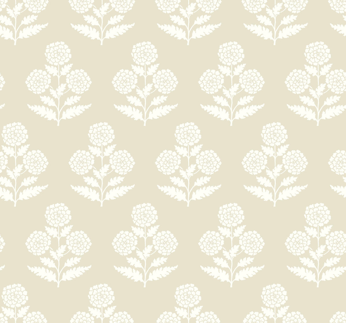 Antonina Vella Jardin Souci Wallpaper - Beige