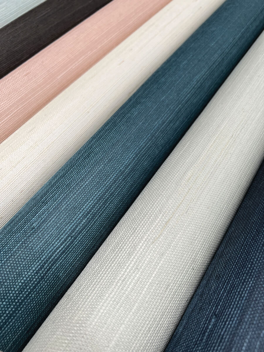 York Blooms Second Edition Makasa Sisal Wallpaper - Blue