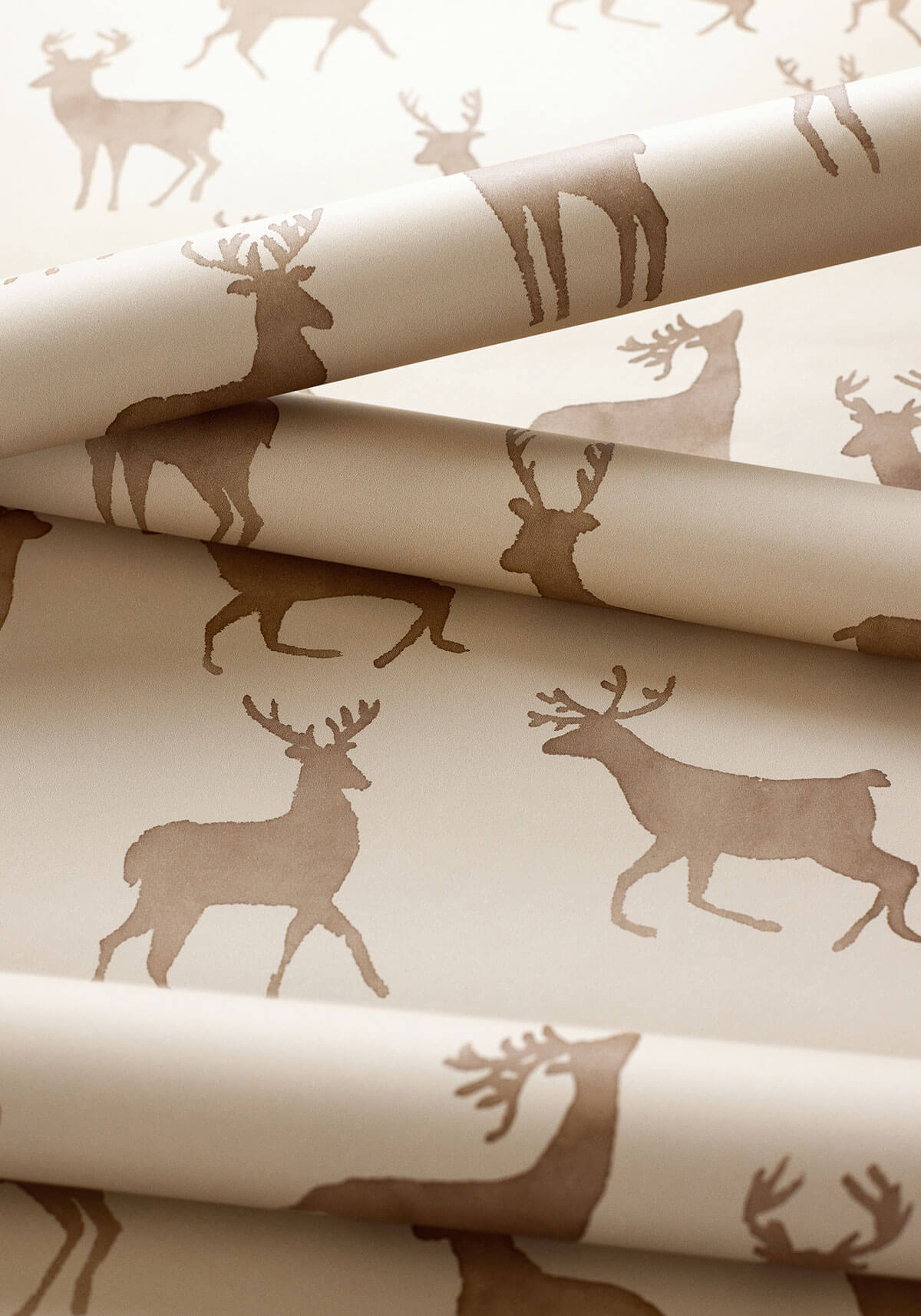 Thibaut Vista Bucks Wallpaper Sample - Birch