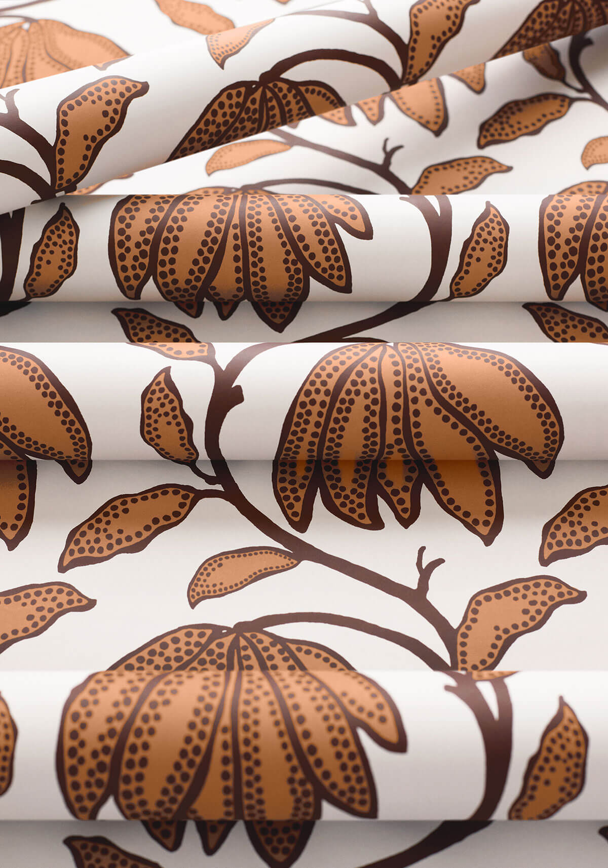 Thibaut Vista Desert Flower Wallpaper Sample - Ochre