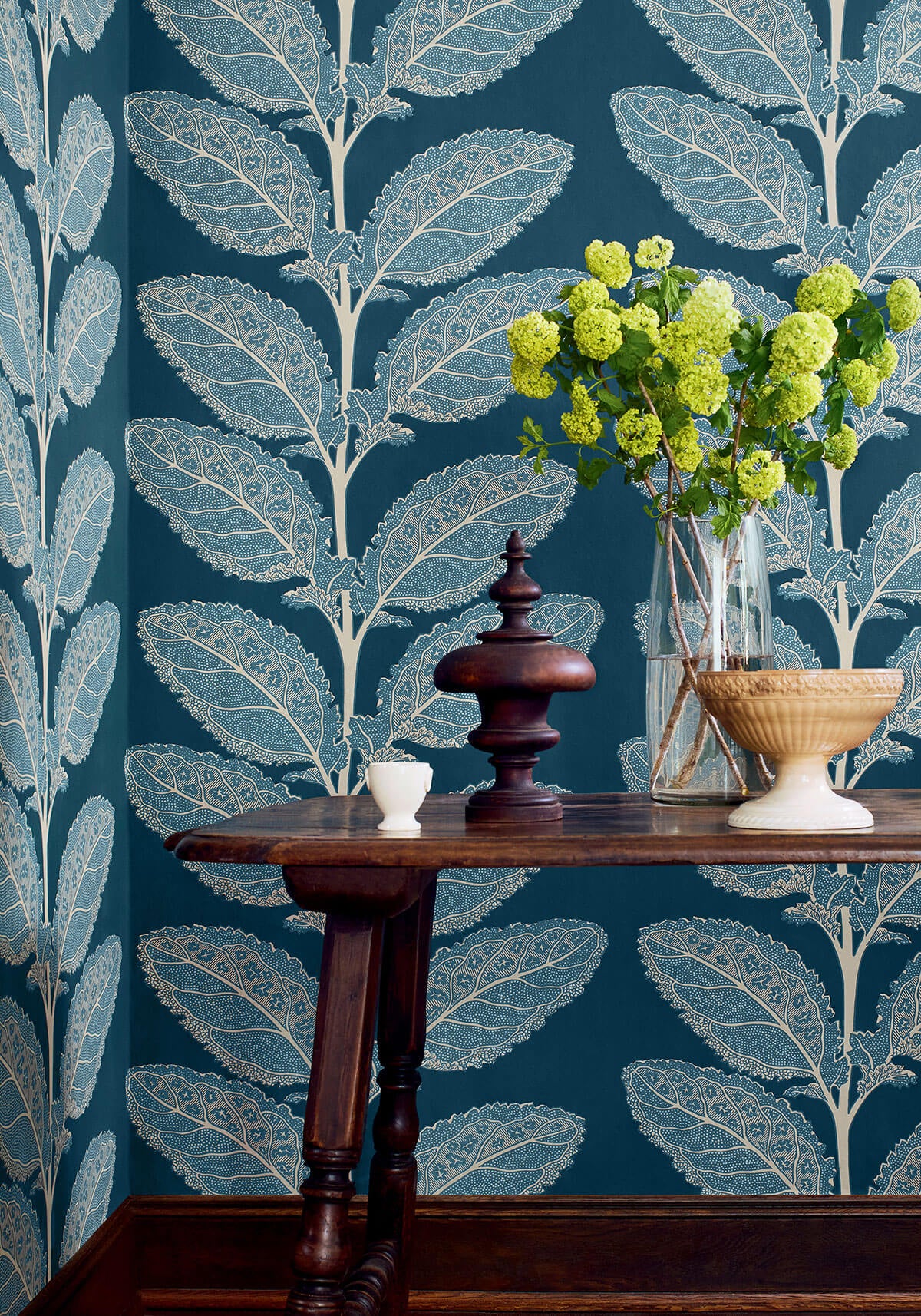 Thibaut Vista Lacinato Wallpaper Sample - Mineral