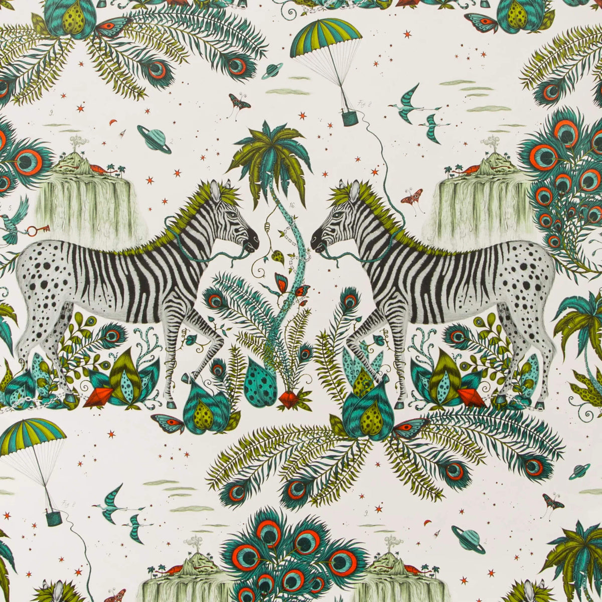 Emma J Shipley Wilderie Lost World Wallpaper - Green