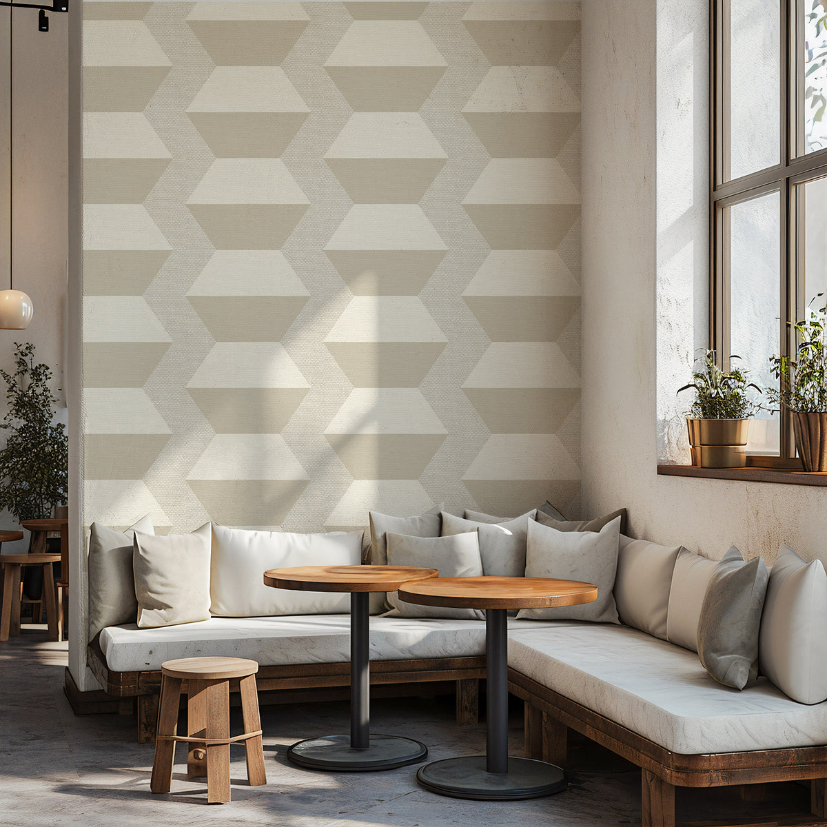 Mitchell Black Chroma Infinity Blocks Wallpaper - Desert Dream