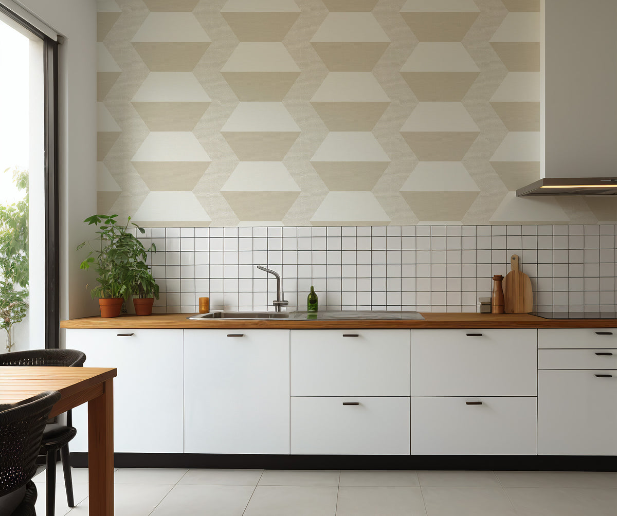 Mitchell Black Chroma Infinity Blocks Wallpaper - Desert Dream