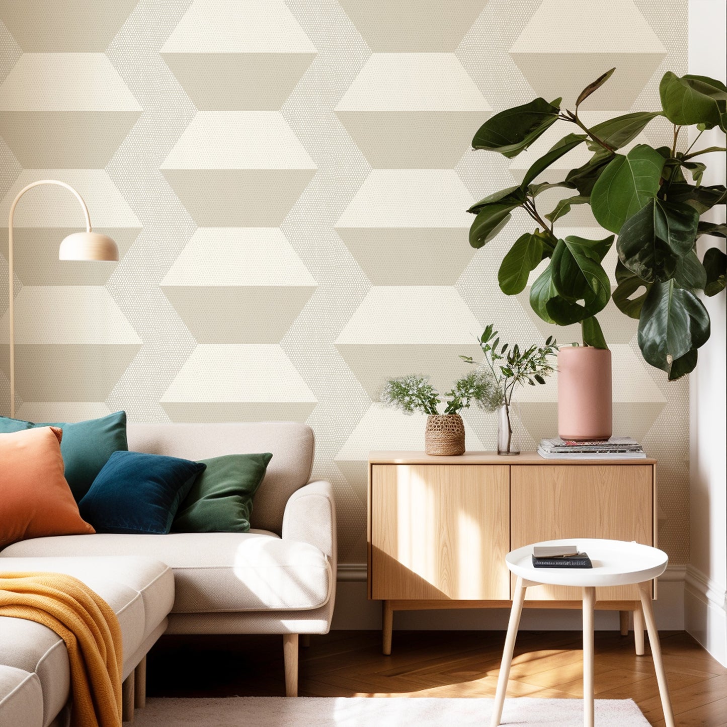 Mitchell Black Chroma Infinity Blocks Wallpaper - Desert Dream