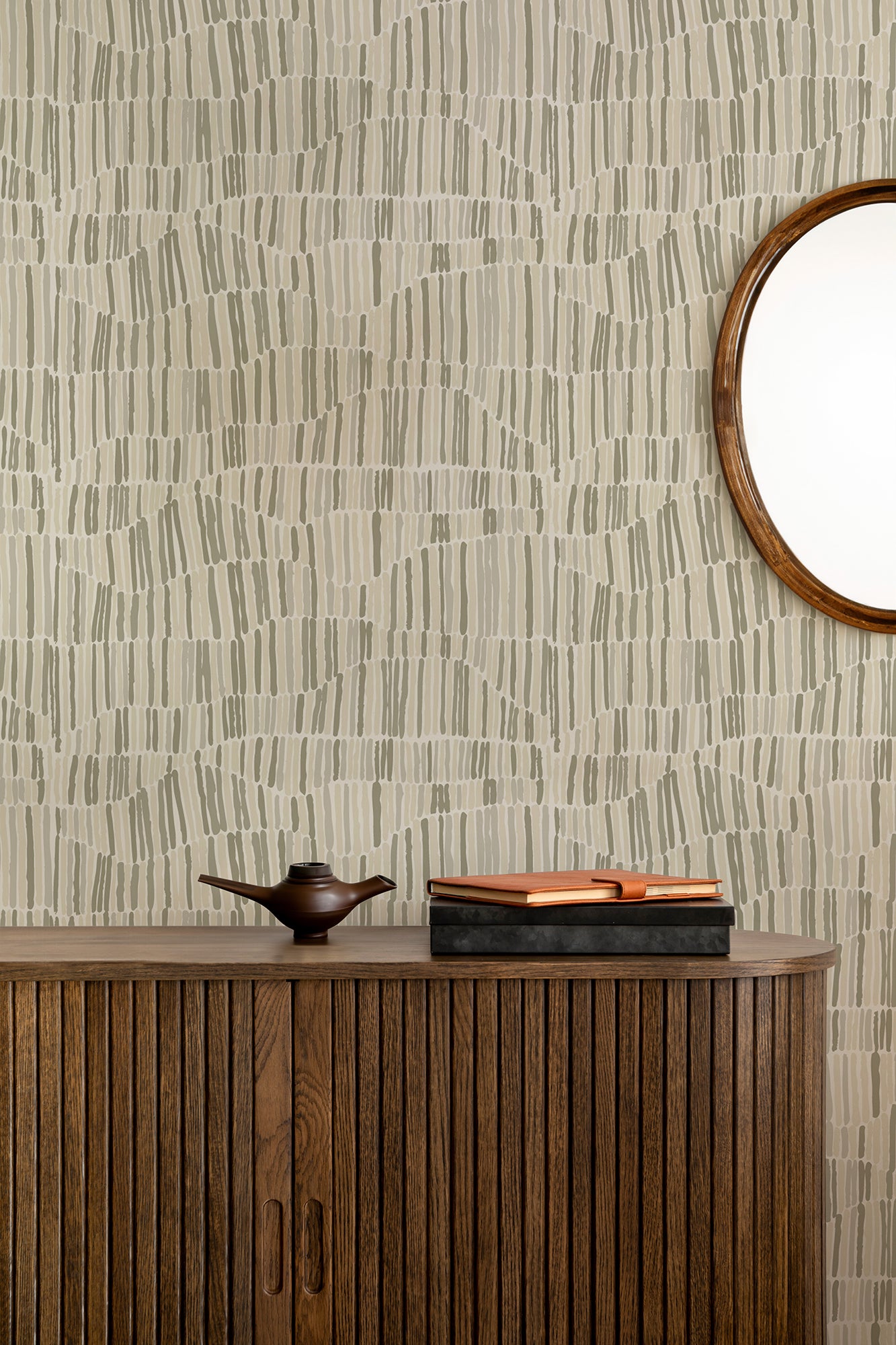 Mitchell Black Forbes Masters Jamaican Waves Wallpaper - Fresh Linen