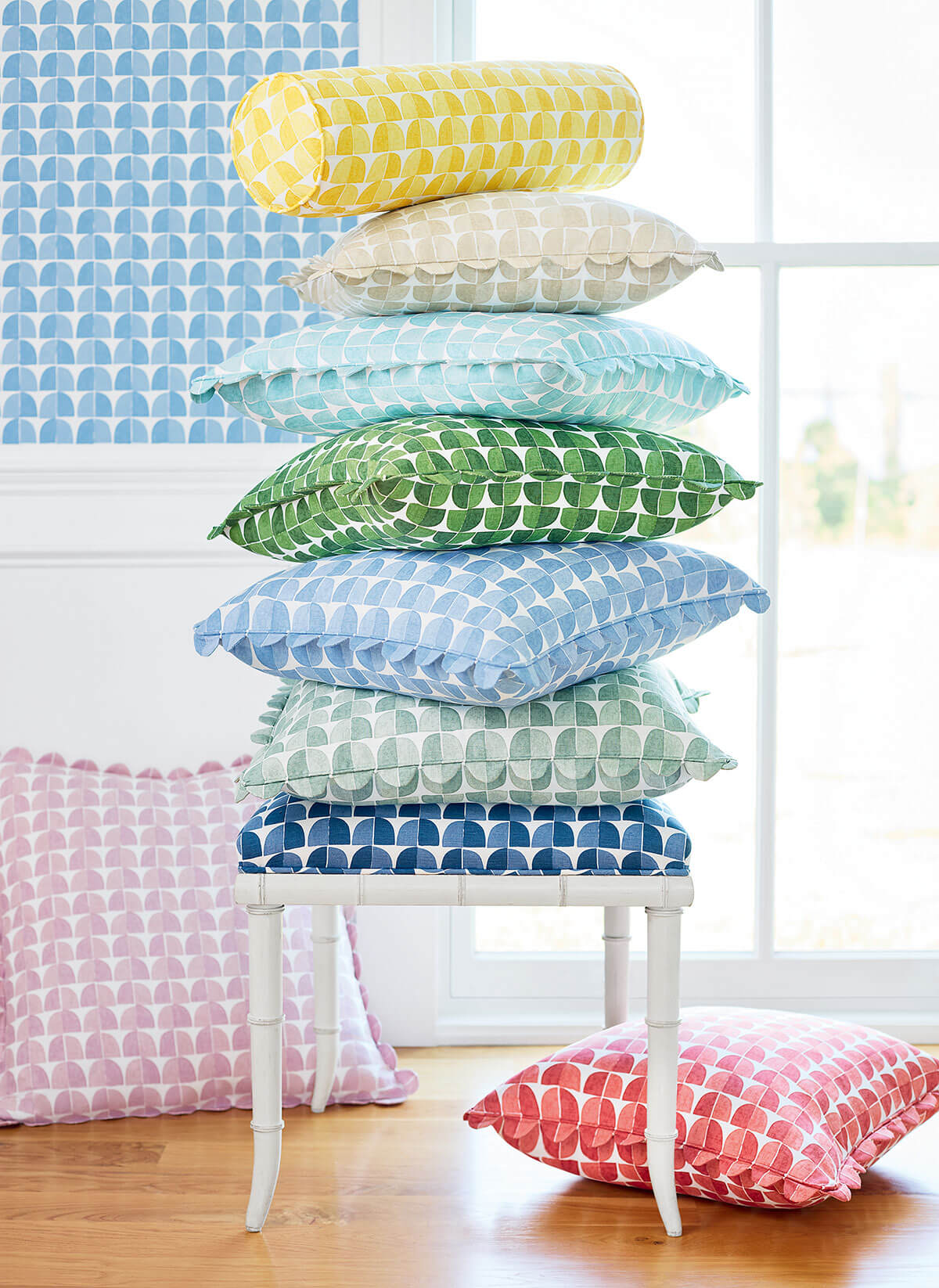 Thibaut Wanderlust Solsbury Wallpaper - Turquoise