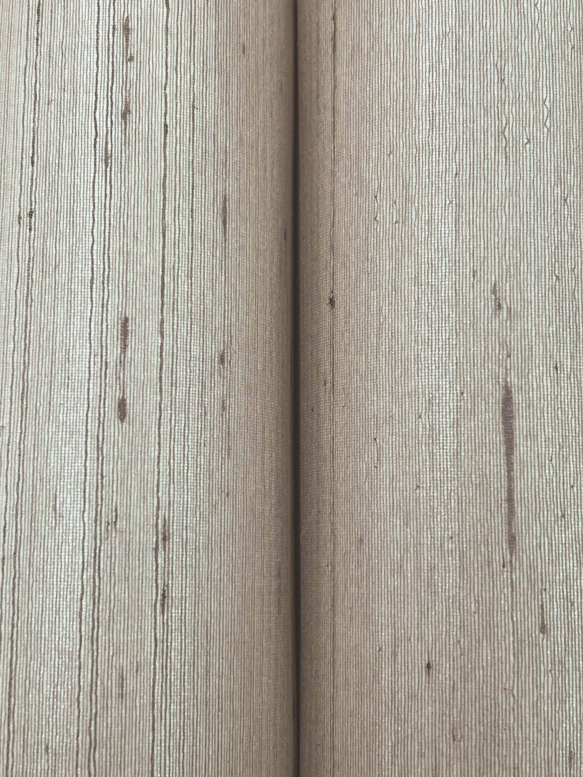 Ronald Redding Tea Garden Saori Silk Wallpaper Sample - Taupe