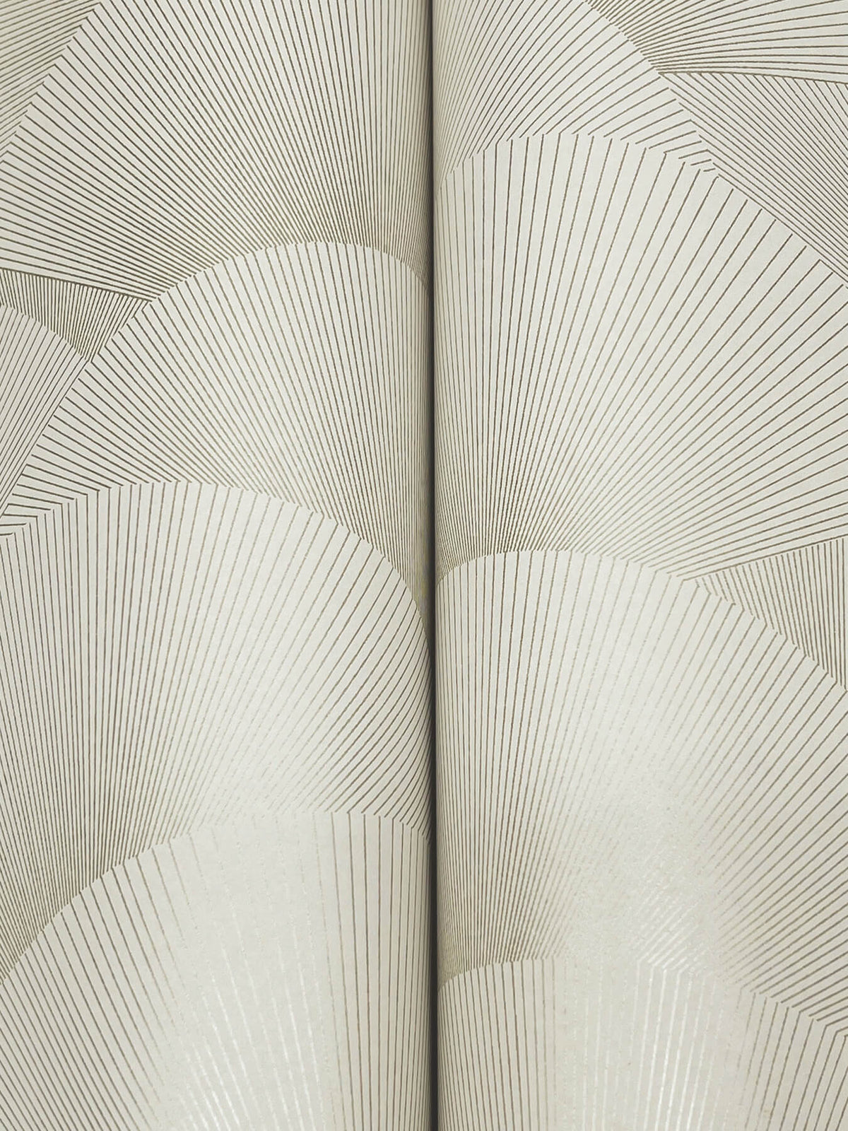 Ronald Redding Tea Garden Morning Shell Wallpaper - Taupe & Gold