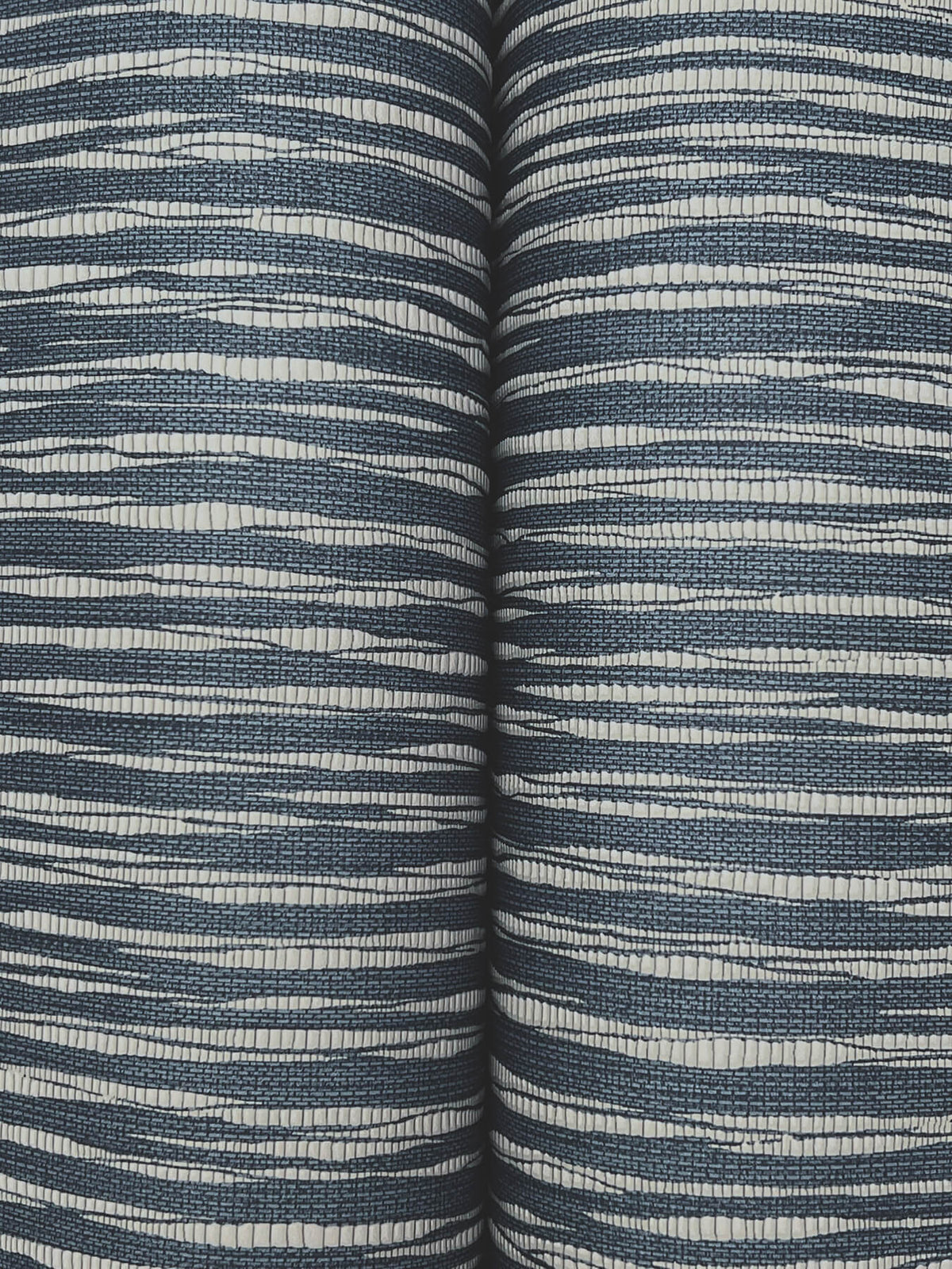 Ronald Redding Tea Garden Lotus Weave Wallpaper - Navy