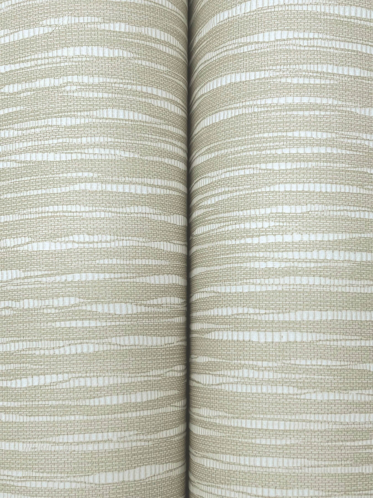 Ronald Redding Tea Garden Lotus Weave Wallpaper Sample - Warm Grey