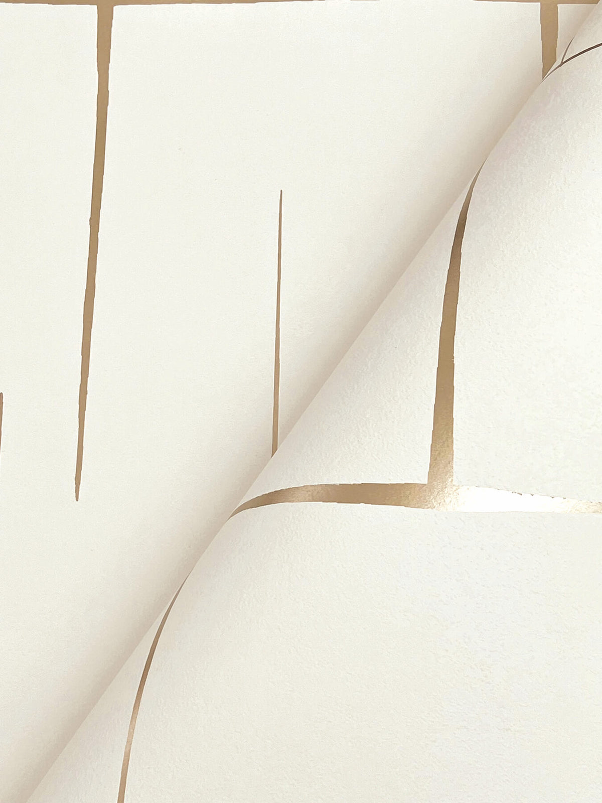 Ronald Redding Tea Garden Malia Wallpaper - Gold & White