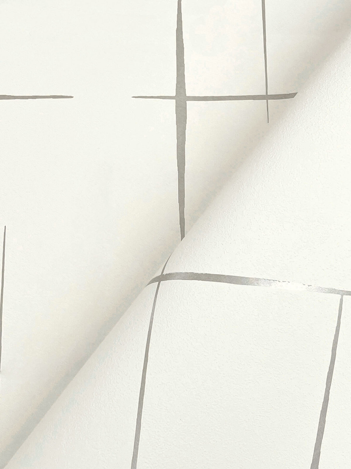 Ronald Redding Tea Garden Malia Wallpaper Sample - Grey & White